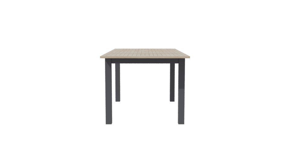 Minimalist Wooden Dining Table 3D - Professional 3D Model Render 2
