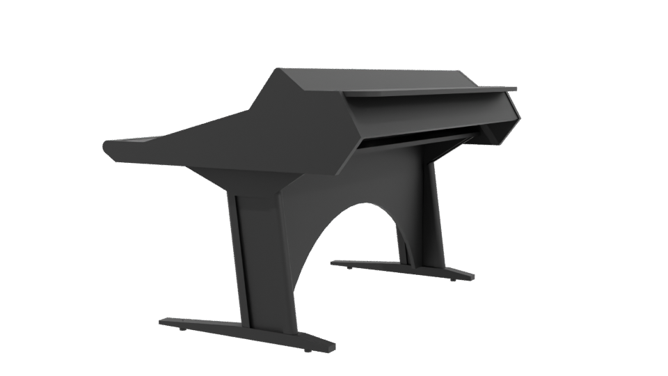 Stylish Modern Work Desk 3D - Professional 3D Model Render 3