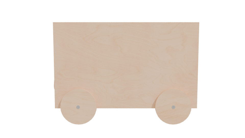 Stylish Wooden Toy Cart 3D - Professional 3D Model Render 11