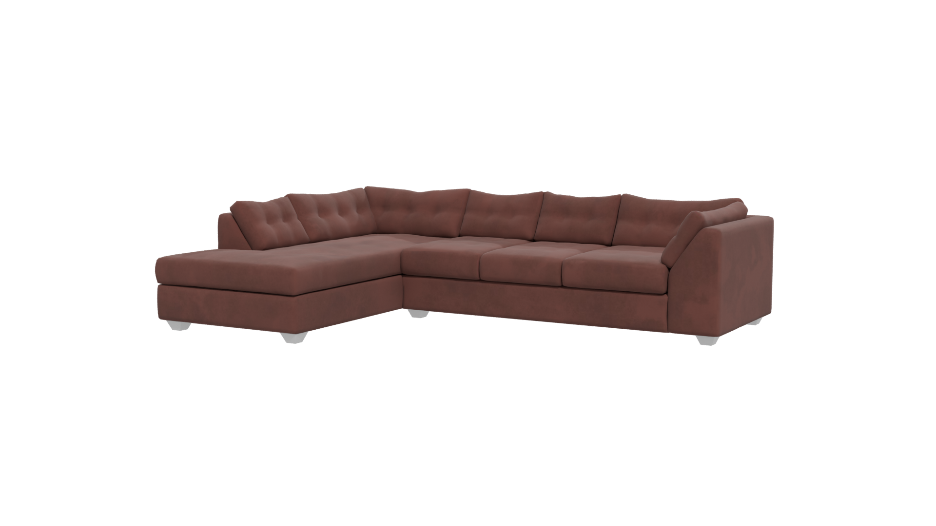 Stylish L-Shaped Sofa 3D - Professional 3D Model Render 12