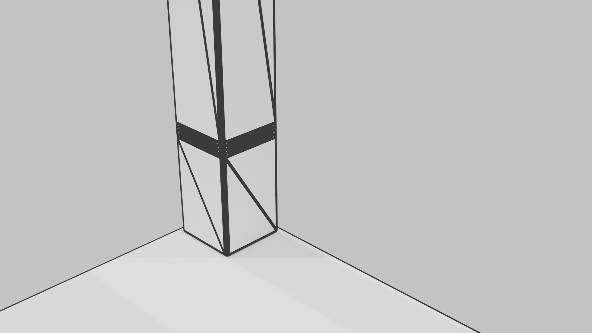 Elegant Wooden Side Table Model - Professional 3D Model Render 8