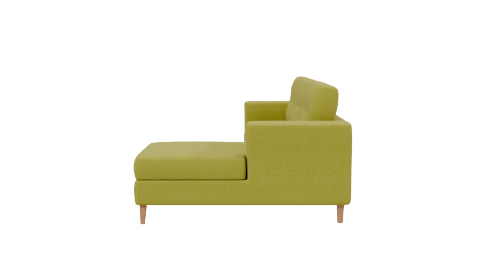 Stylish Modern L-shaped Sofa 3D Model - Professional 3D Model Render 2