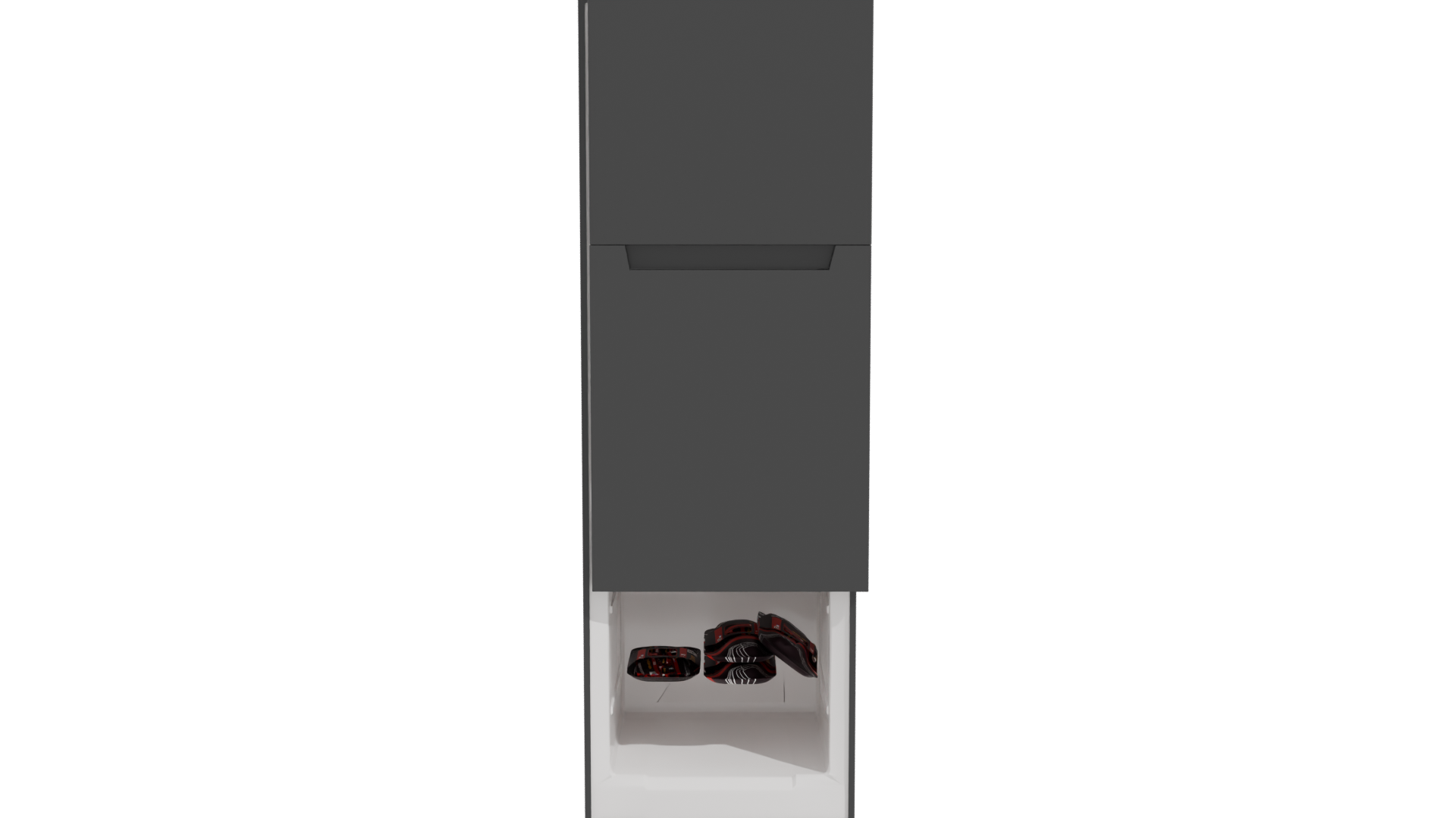 Sleek Black Refrigerator 3D Model - Professional 3D Model Render 11
