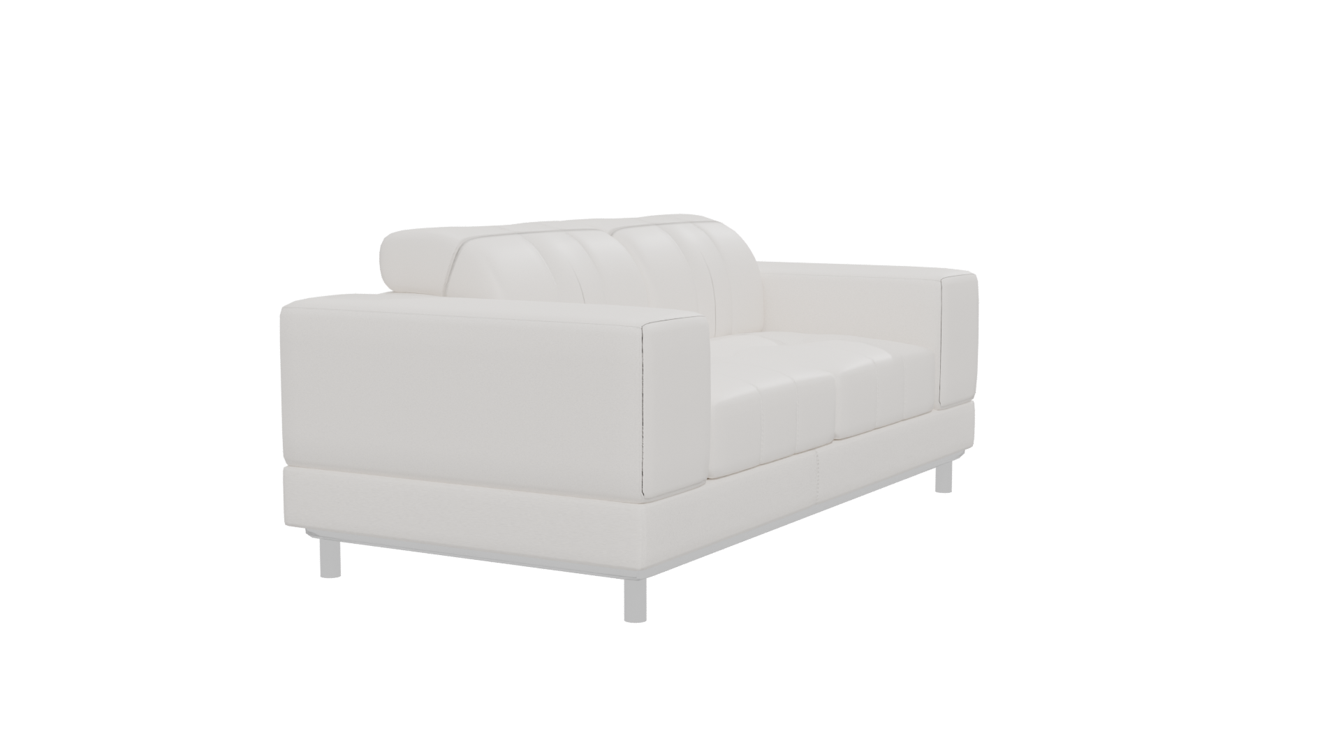 Stylish White Sofa 3D Model - Professional 3D Model Render 12