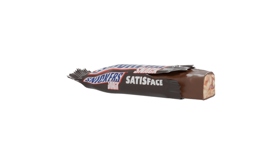 Realistic Chocolate Snack Bar 3D Model - Professional 3D Model Render 12
