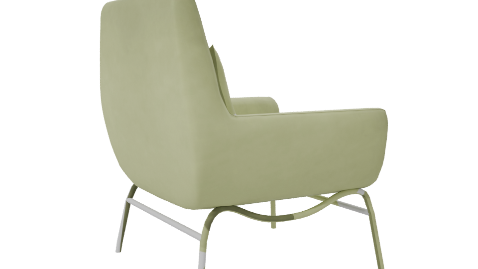 Stylish Modern Accent Chair 3D - Professional 3D Model Render 7