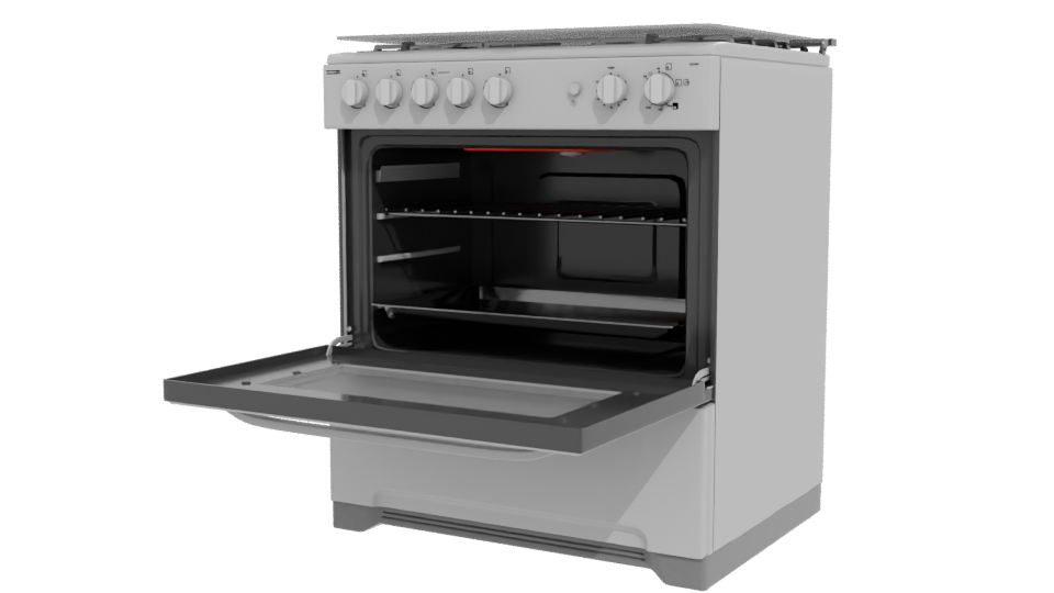 Modern Kitchen Oven Stove 3D - Professional 3D Model Render 12