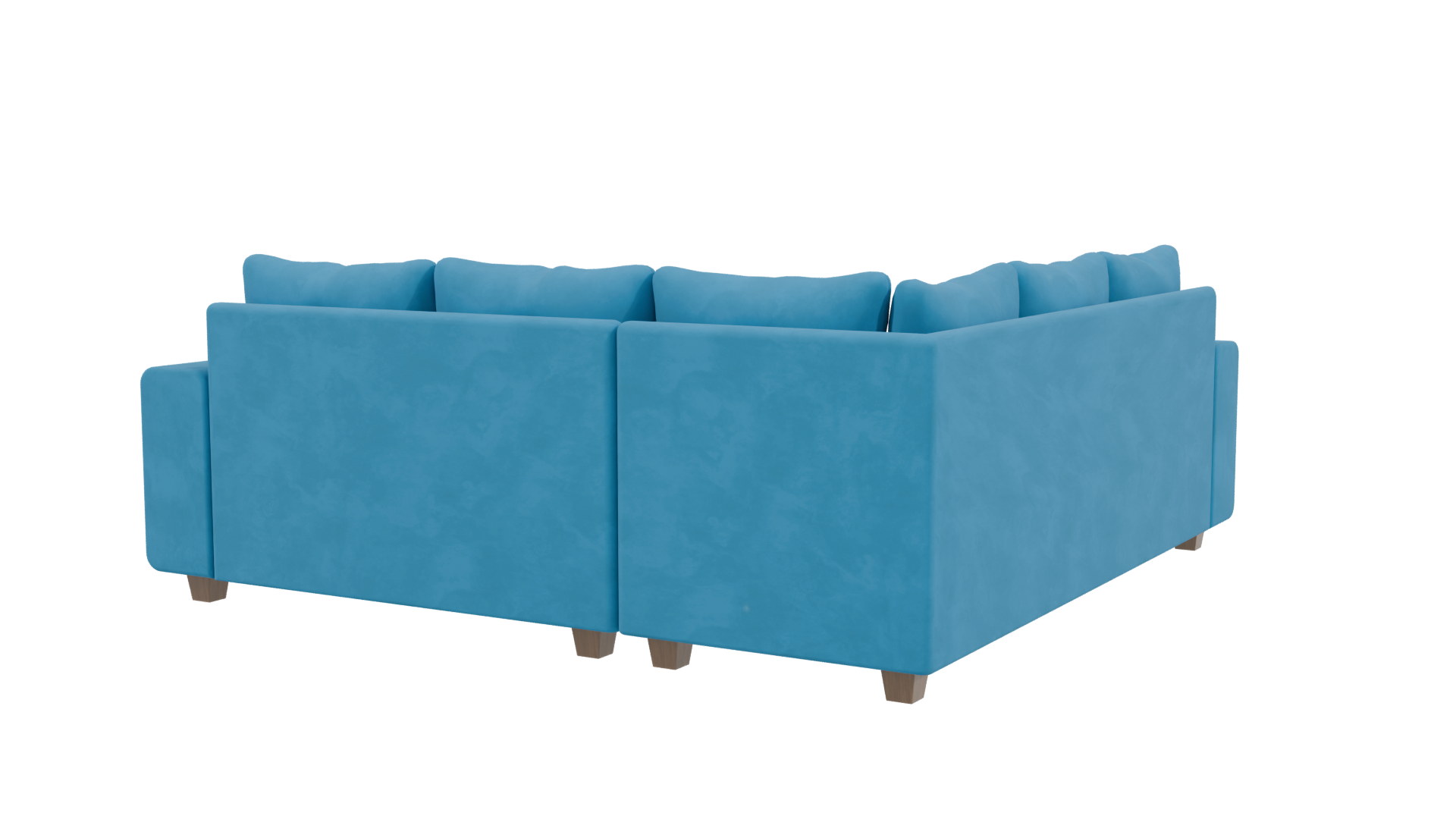 Contemporary L-Shaped Sofa 3D - Professional 3D Model Render 3