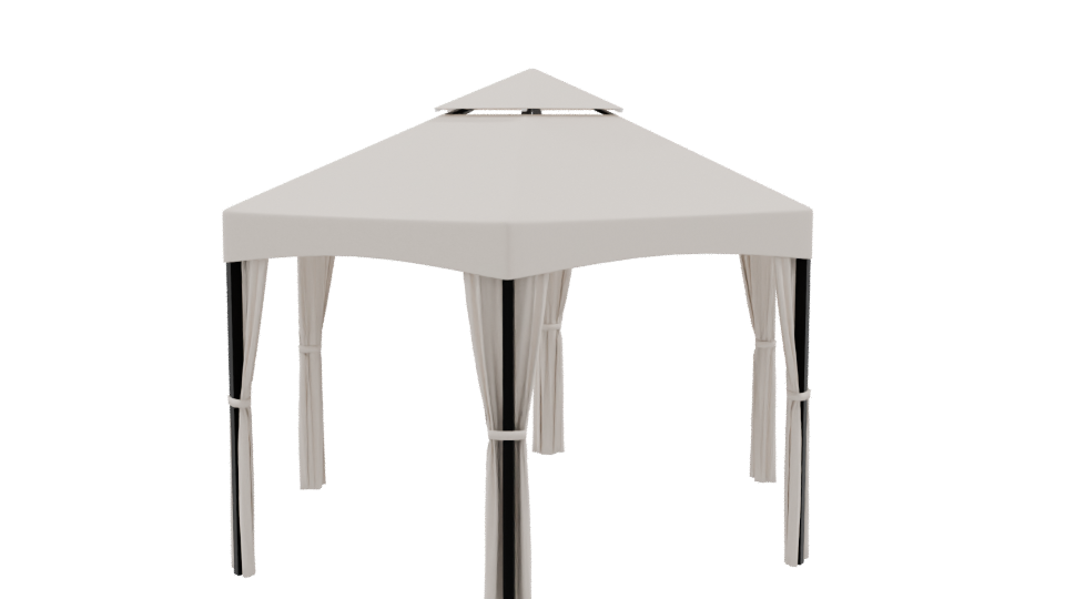 Stylish Outdoor Canopy Tent 3D Model - Professional 3D Model Render 9