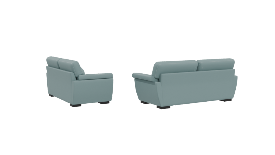 SALA 32 Vinyl Leather Sofa 3D - Professional 3D Model Render 4