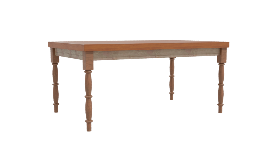 Classic Wooden Dining Table 3D Model - Professional 3D Model Render 10