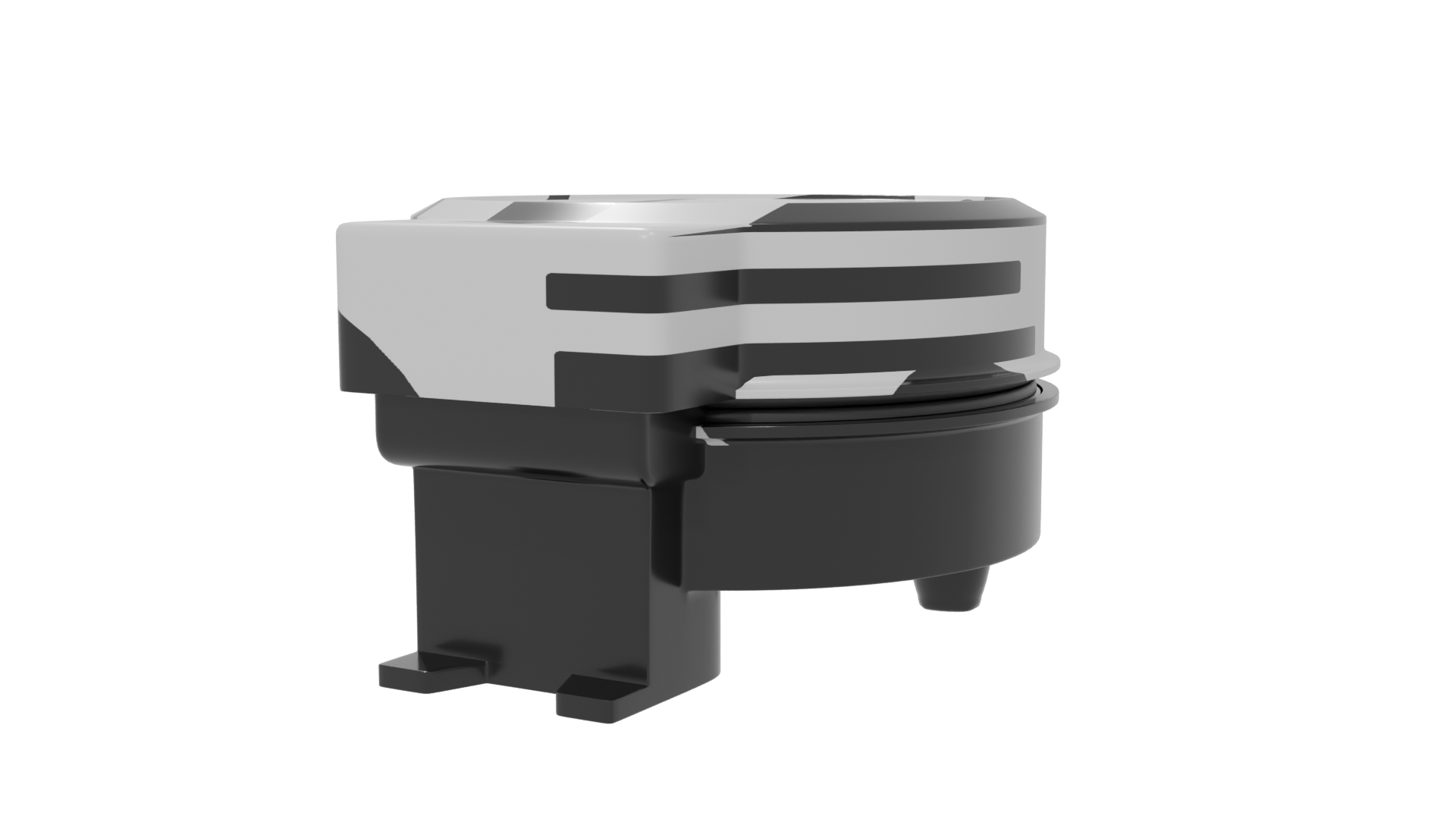 Glossy Round Appliance Model 3D - Professional 3D Model Render 6