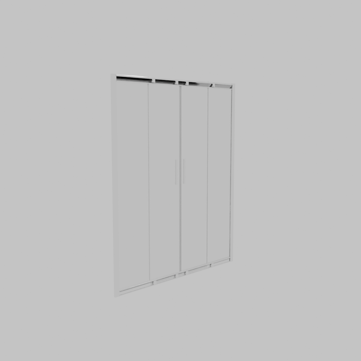 Mampara corredera apertura frontal