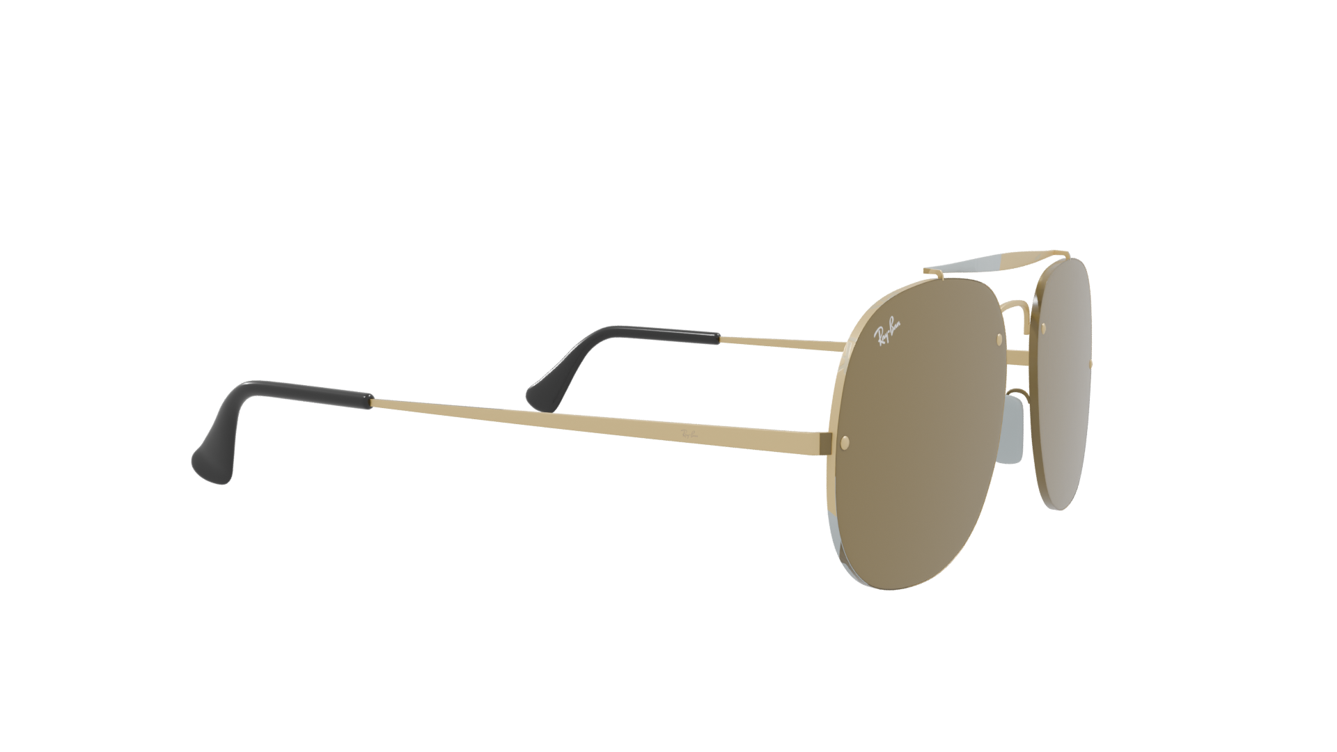Stylish Aviator Sunglasses Model - Professional 3D Model Render 9