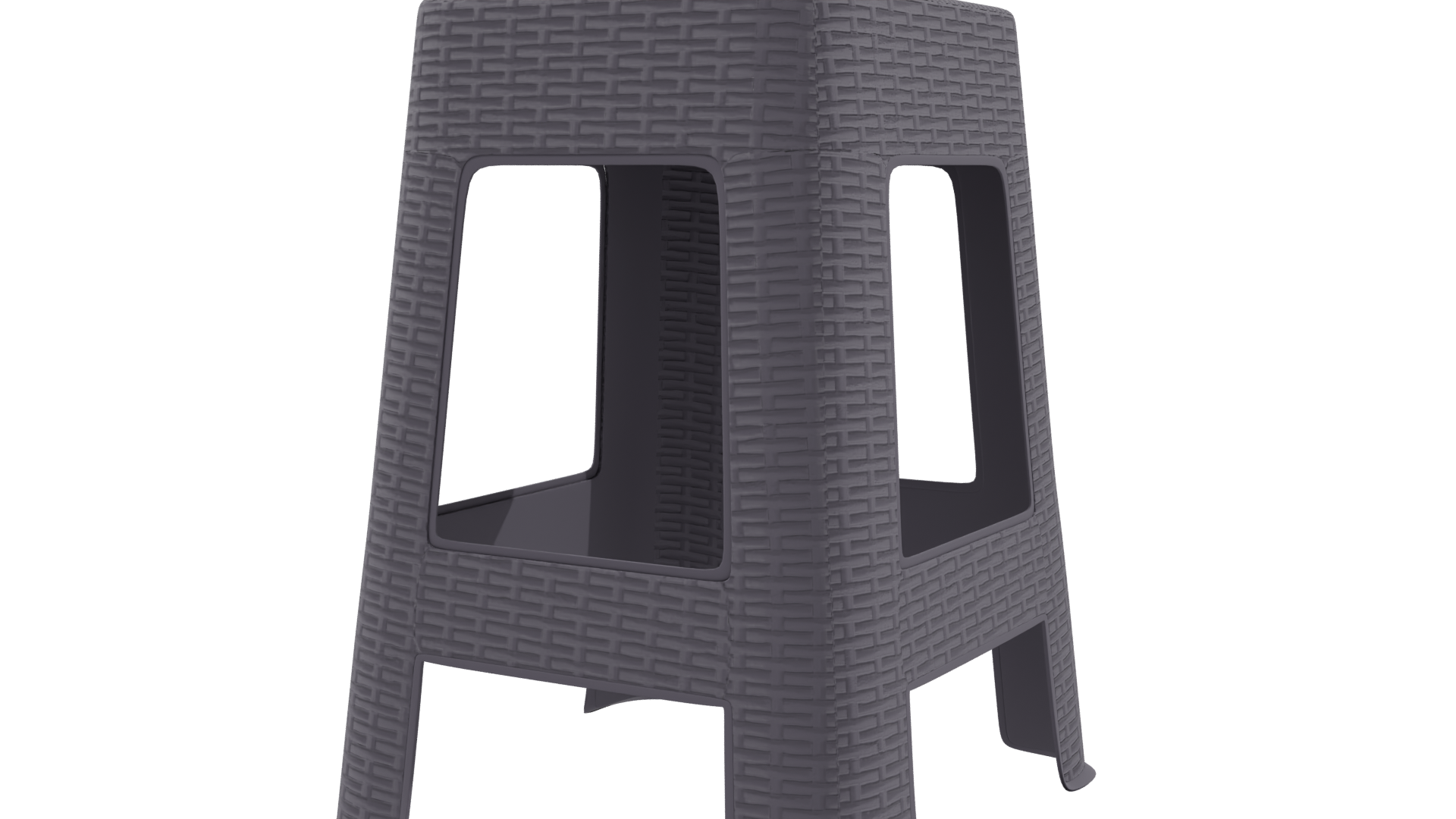 Stylish Plastic Stool 3D Model - Professional 3D Model Render 24