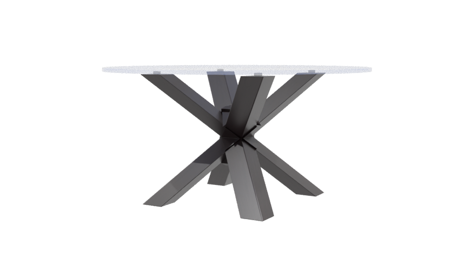 Stylish Modern Dining Table 3D - Professional 3D Model Render 9