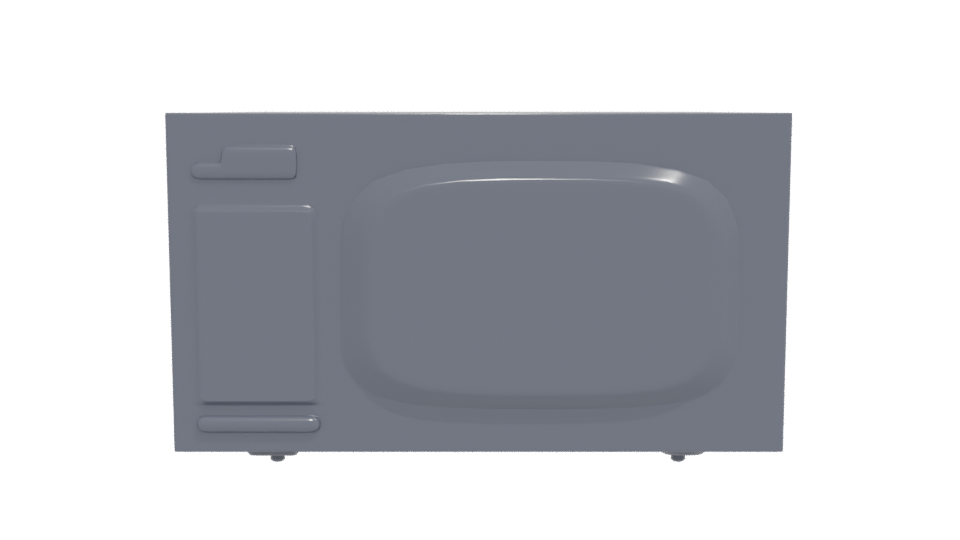 Sleek Modern Microwave 3D Model - Professional 3D Model Render 5