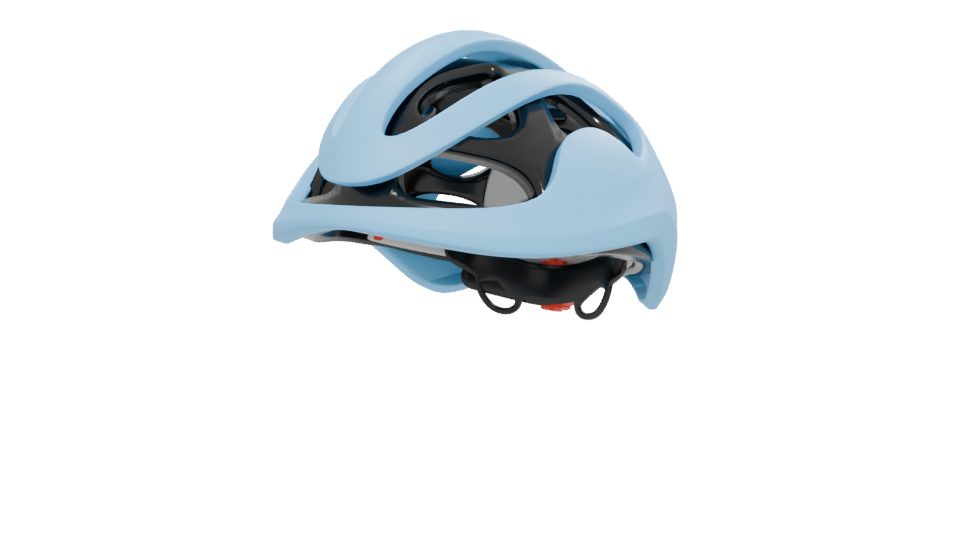Lightweight Modern Bicycle Helmet 3D Model - Professional 3D Model Render 12