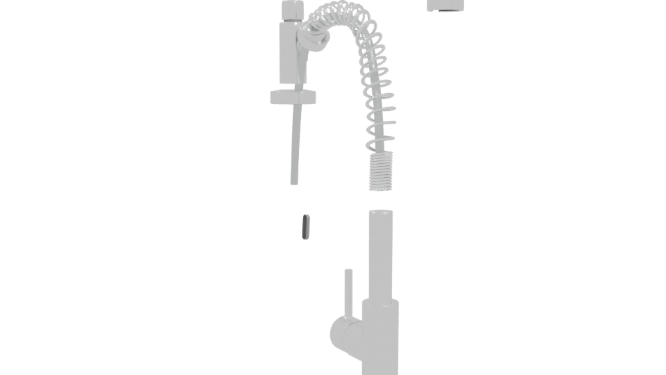 Stylized Metal Industrial Lamp Model - Professional 3D Model Render 4