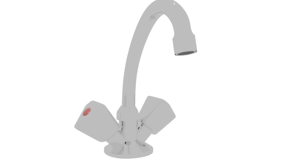 Vertical Kitchen Faucet Perugia 3D - Professional 3D Model Render 13