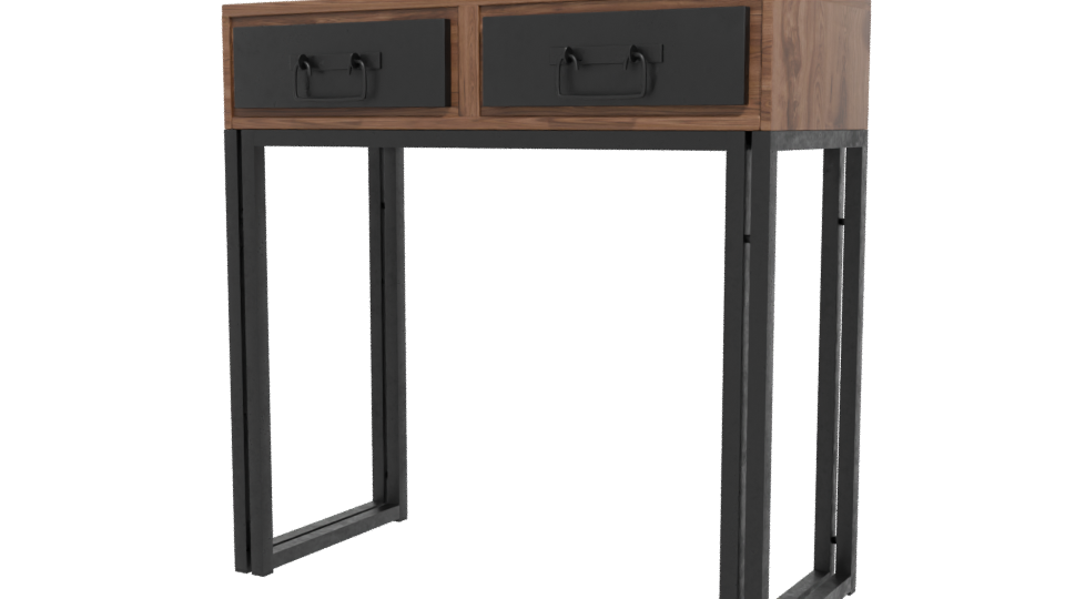 Stylish Industrial Console Table 3D Model - Professional 3D Model Render 12