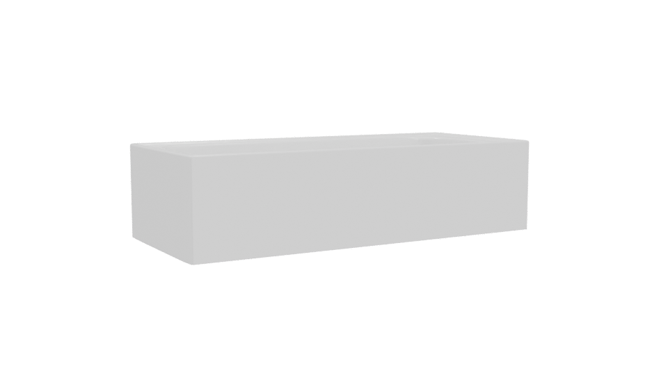 Minimalist Bathtub 3D Model - Professional 3D Model Render 4