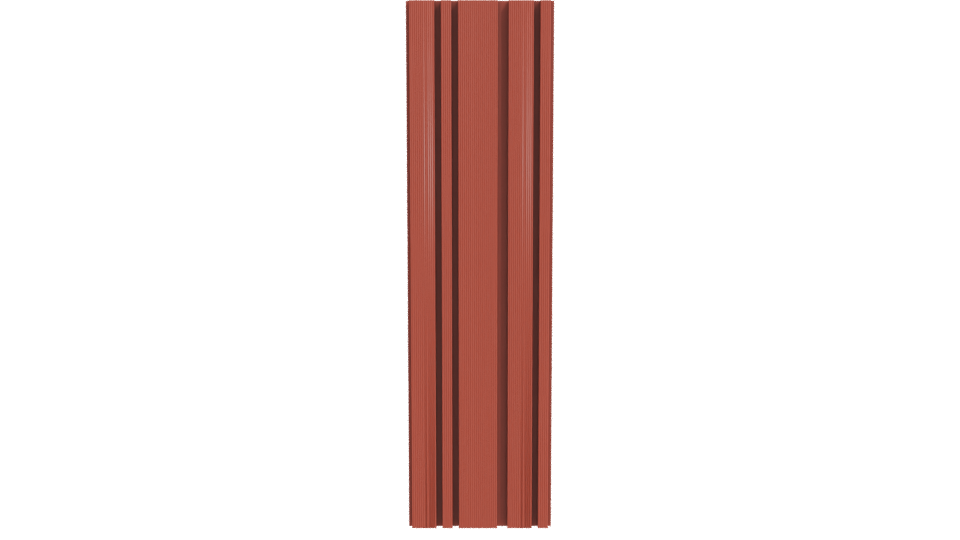 Stylized Red Wood Beam 3D - Professional 3D Model Render 11