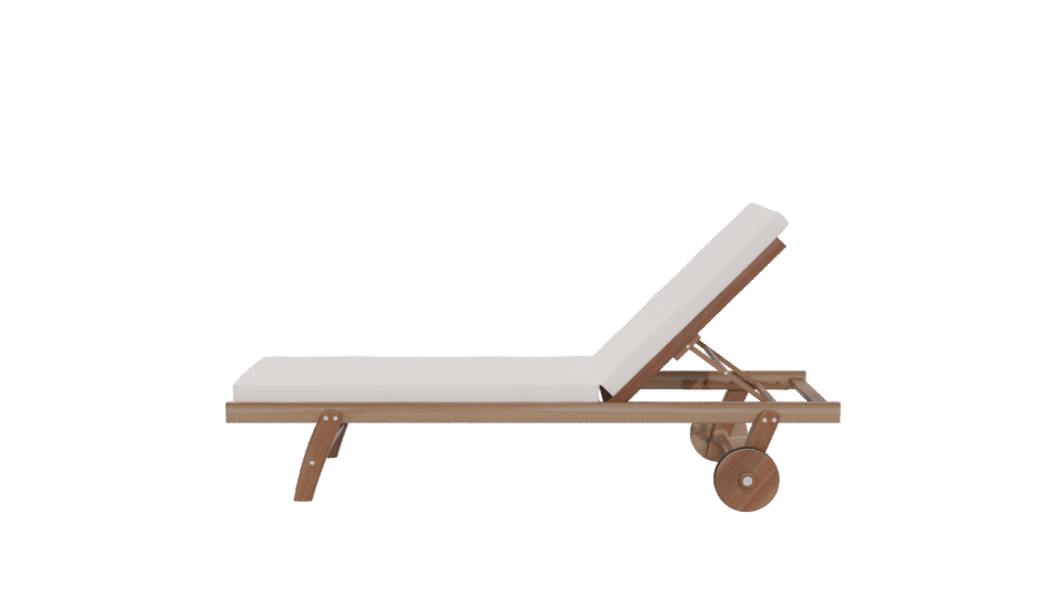 Stylish Outdoor Lounge Chair 3D - Professional 3D Model Render 5