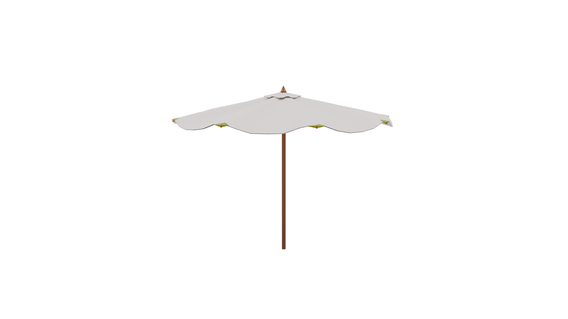 Stylish Outdoor Patio Umbrella 3D - Professional 3D Model Render 9