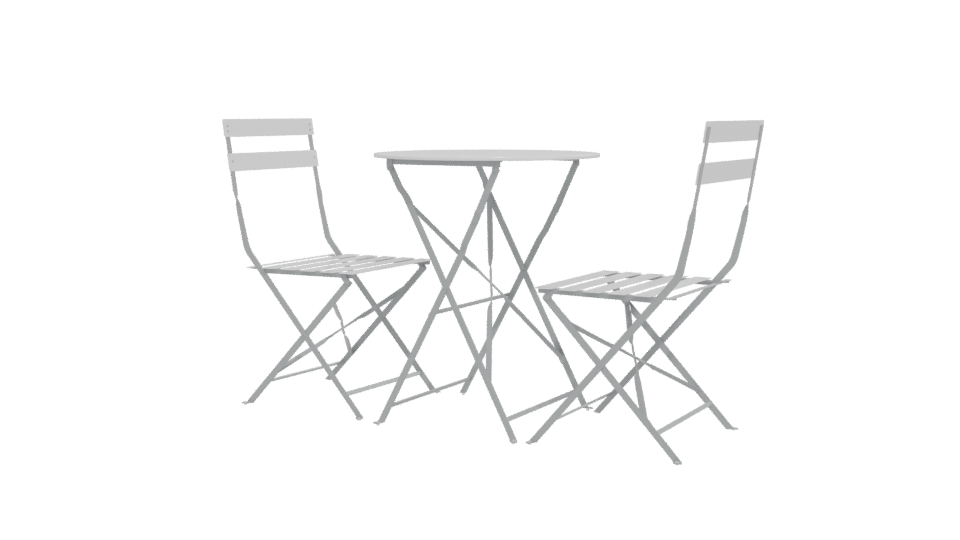 Stylish Bistro Table Set 3D - Professional 3D Model Render 12