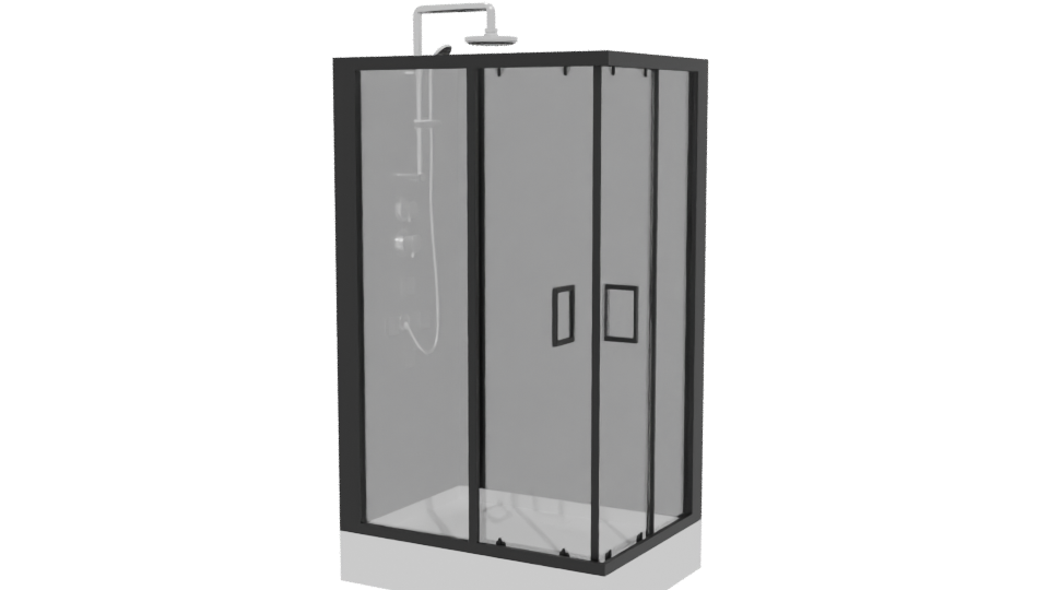 Stylish Shower Enclosure 3D Model - Professional 3D Model Render 12