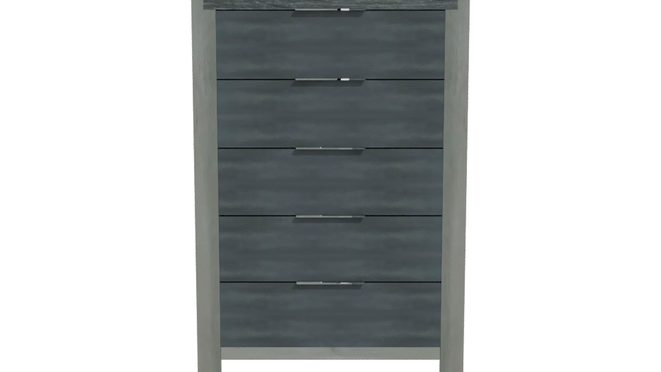 Contemporary Vertical Drawer Cabinet 3D Model - Professional 3D Model Render 11