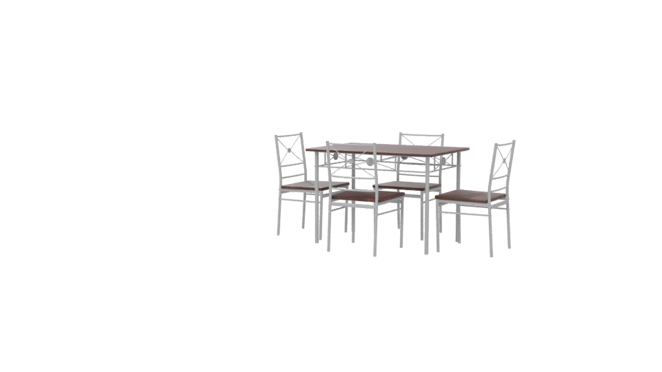 Stylish Dining Table Set 3D - Professional 3D Model Render 6