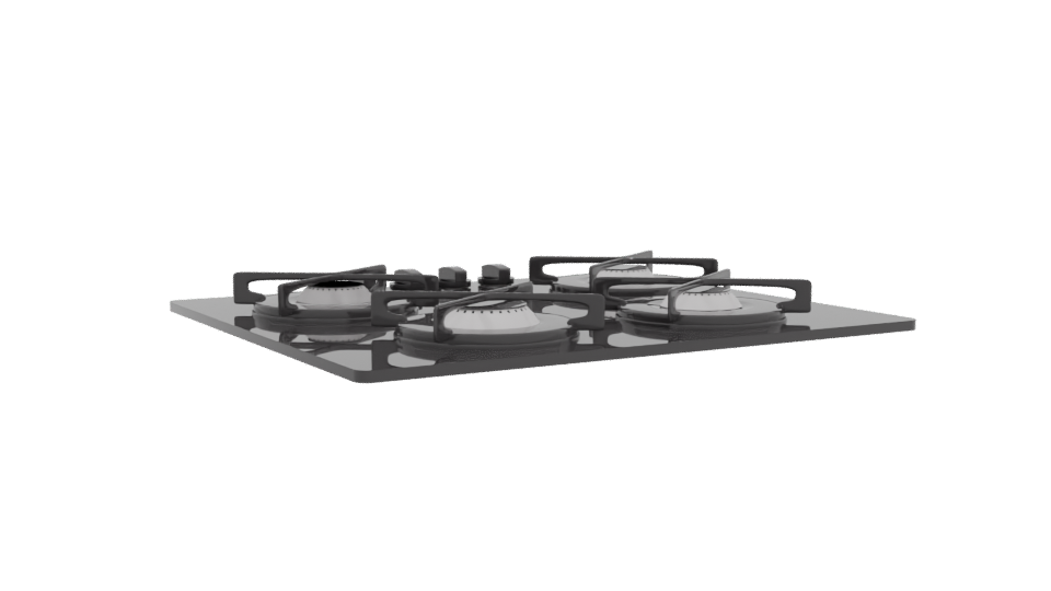 Stylish Gas Stove 3D Model - Professional 3D Model Render 4