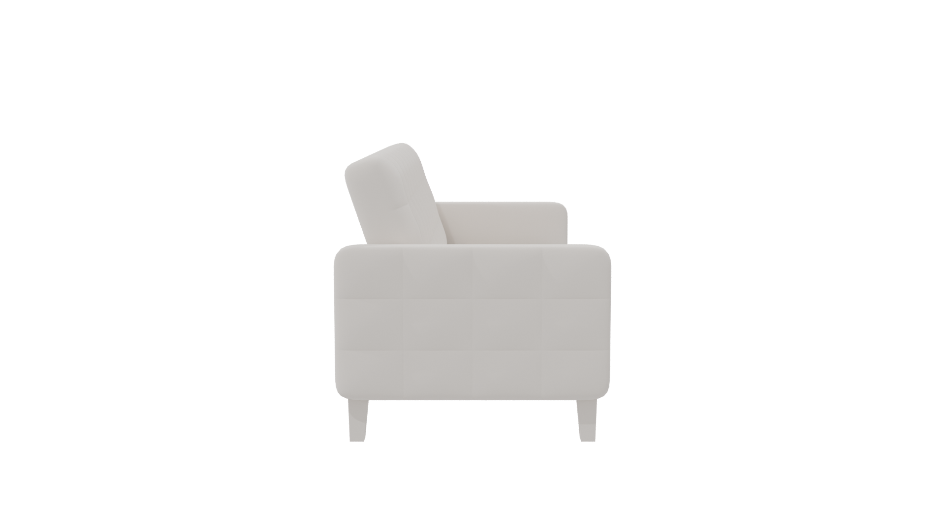 Blue Futon Sofa Model 3D - Professional 3D Model Render 3