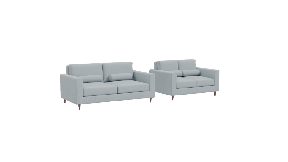 Stylish Modern Fabric Sofa Set 3D Model - Professional 3D Model Render 10