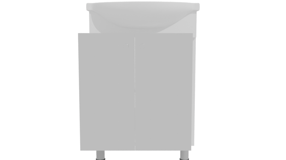 Sleek Modern Bathroom Vanity 3D Model - Professional 3D Model Render 11