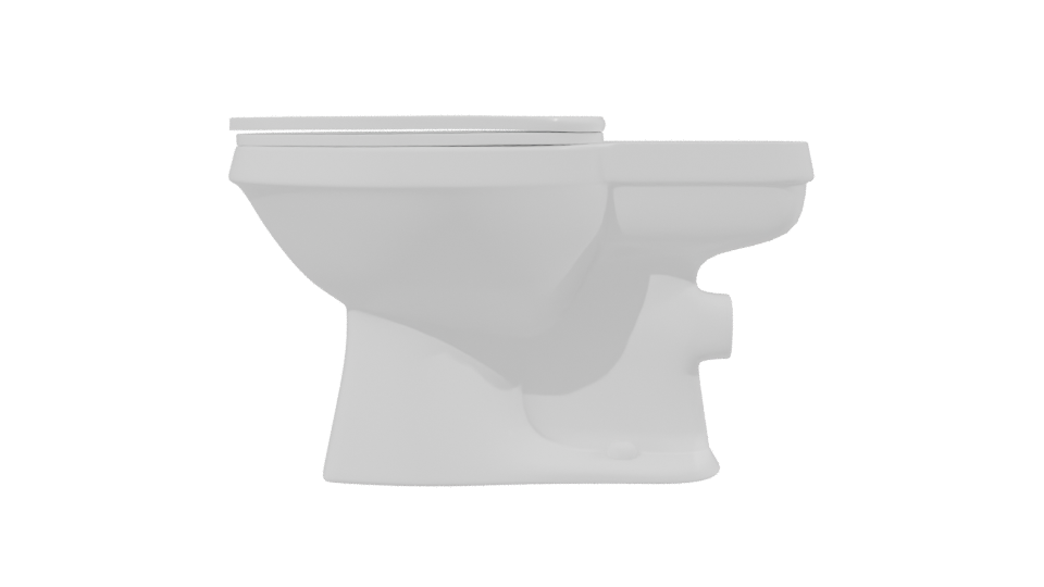 Minimalist Bathroom Toilet Model - Professional 3D Model Render 2
