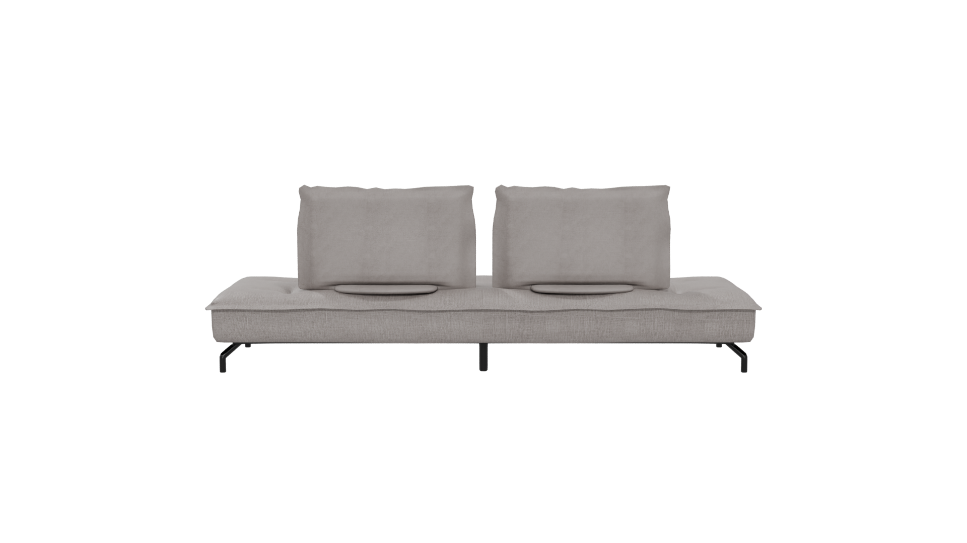 Contemporary Fabric Sofa with Cushions 3D Model - Professional 3D Model Render 5