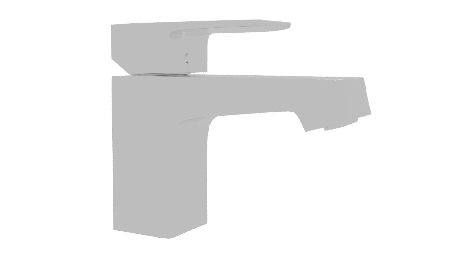 Sleek Modern Bathroom Faucet - Professional 3D Model Render 12