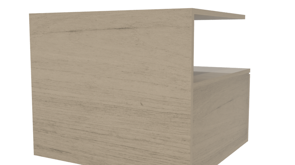 Minimalist Wooden Coffee Table 3D Model - Professional 3D Model Render 6