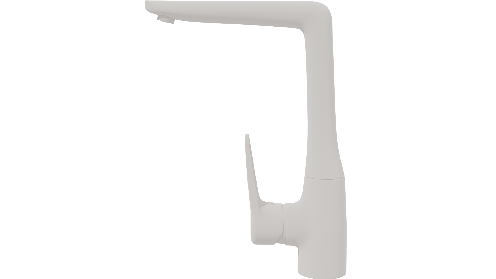 Modern Kitchen Faucet 3D Model - Professional 3D Model Render 2