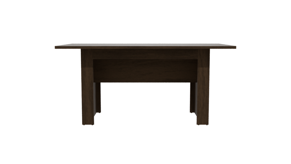 Elegant Wooden Dining Table Model - Professional 3D Model Render 11