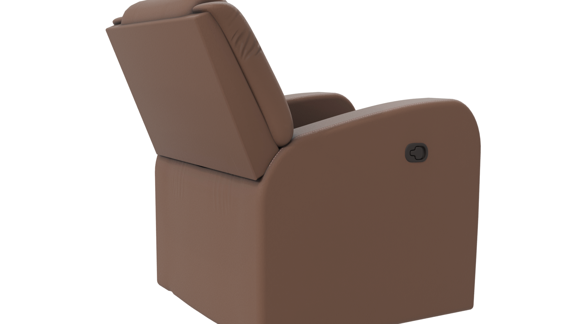 Stylish Brown Recliner Chair 3D - Professional 3D Model Render 7