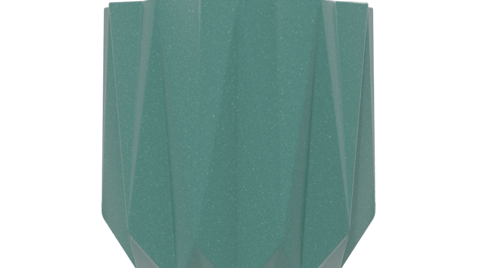 Stylized Geometric Planter 3D - Professional 3D Model Render 13