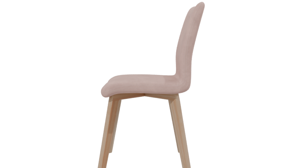 Stylish Minimalist Dining Chair 3D - Professional 3D Model Render 2