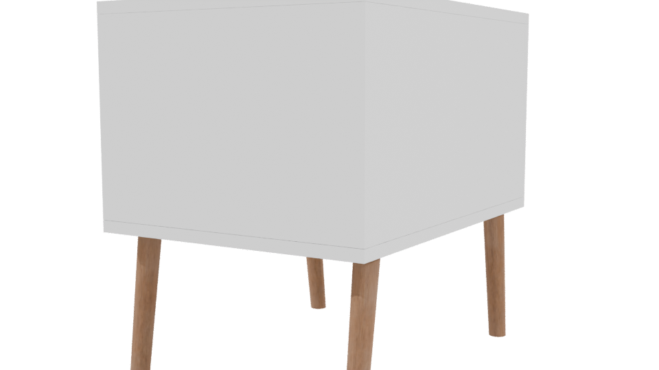 Minimalist Nightstand 3D Model - Professional 3D Model Render 3