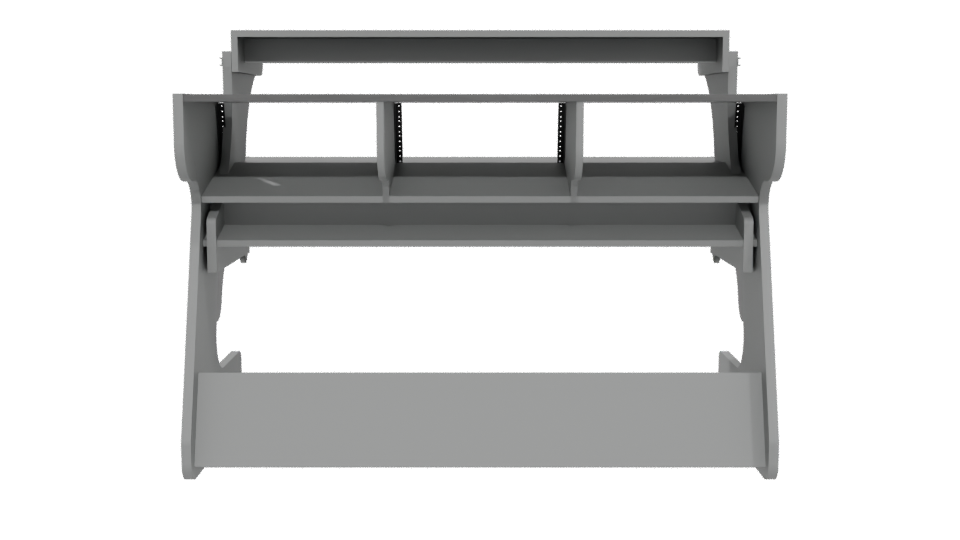 Contemporary Office Desk 3D Model - Professional 3D Model Render 5