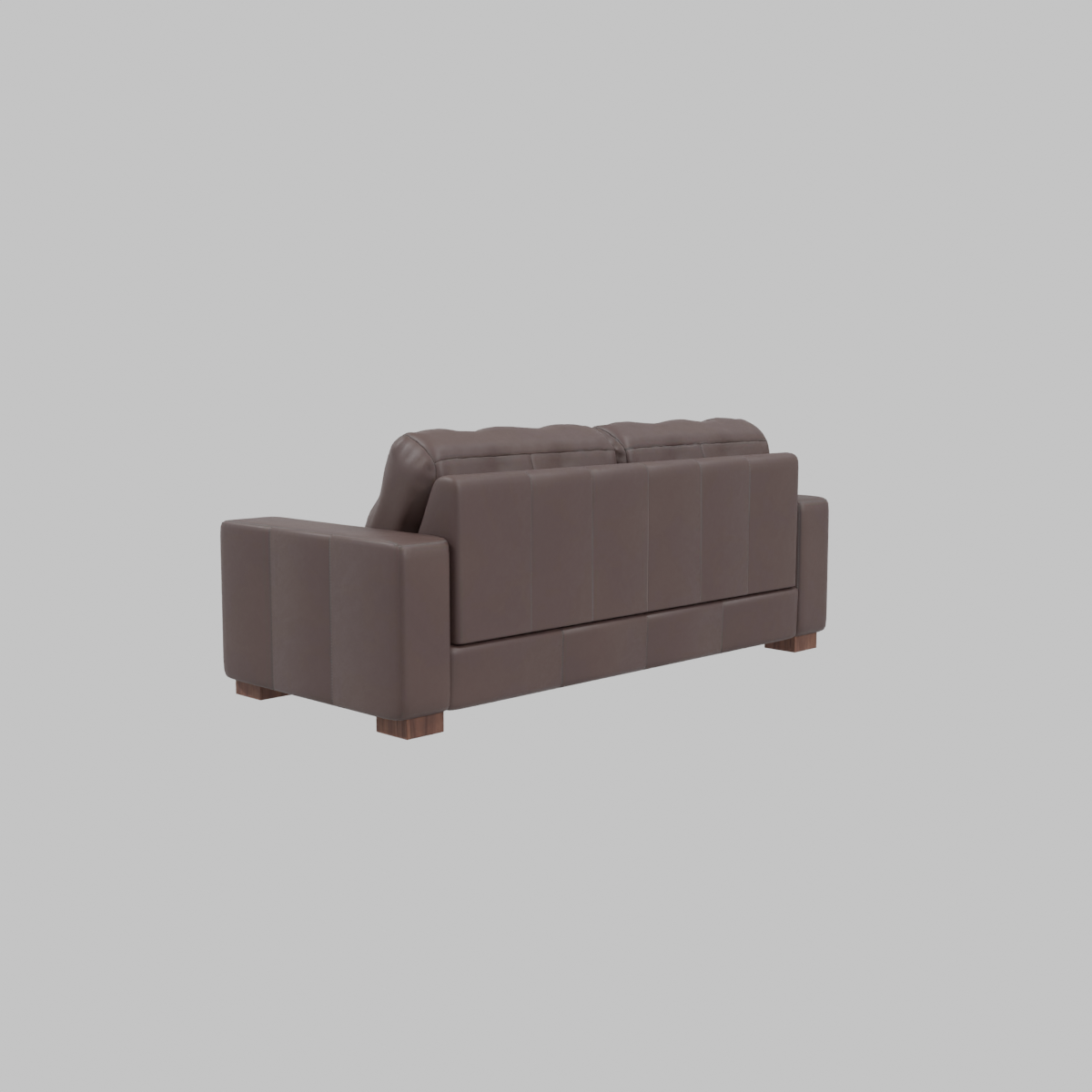 Sofa 3c Salerno Cuero Mad Marron