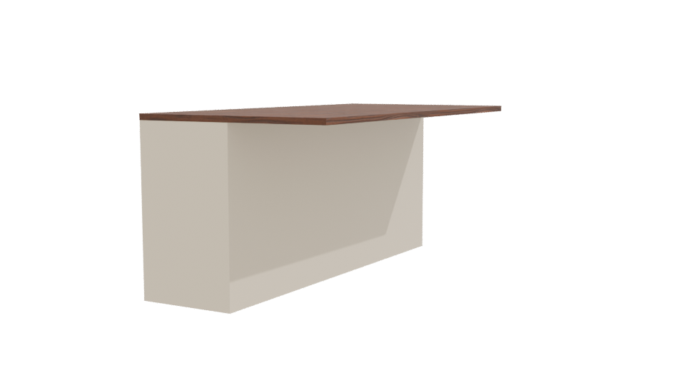 Stylish Minimalist Wooden Table 3D Model - Professional 3D Model Render 9